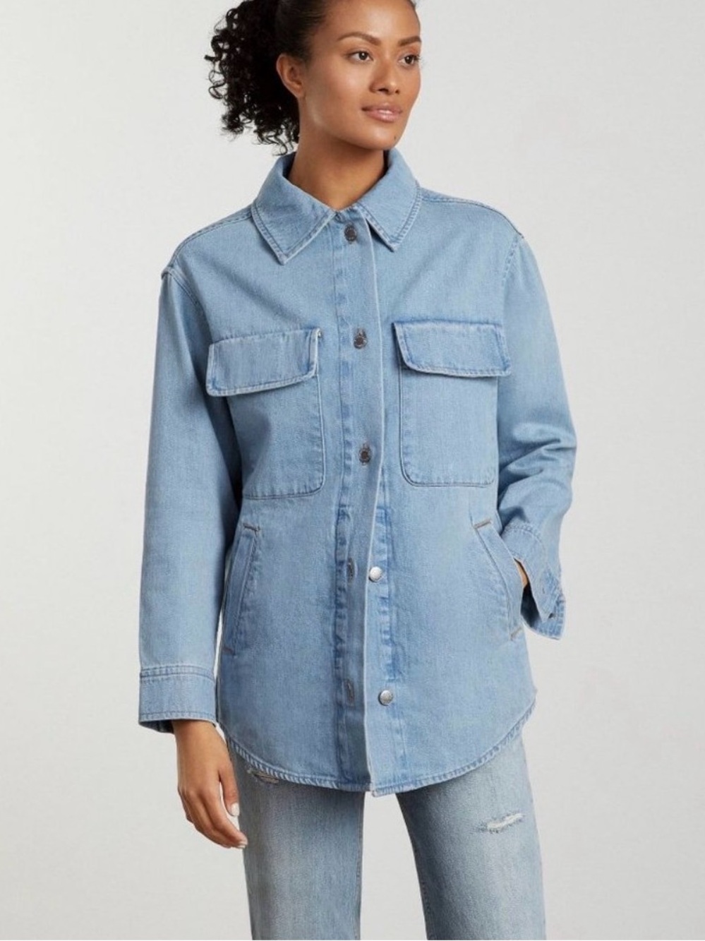 Everlane oversized Denim Shirt Jacket | Size XXS